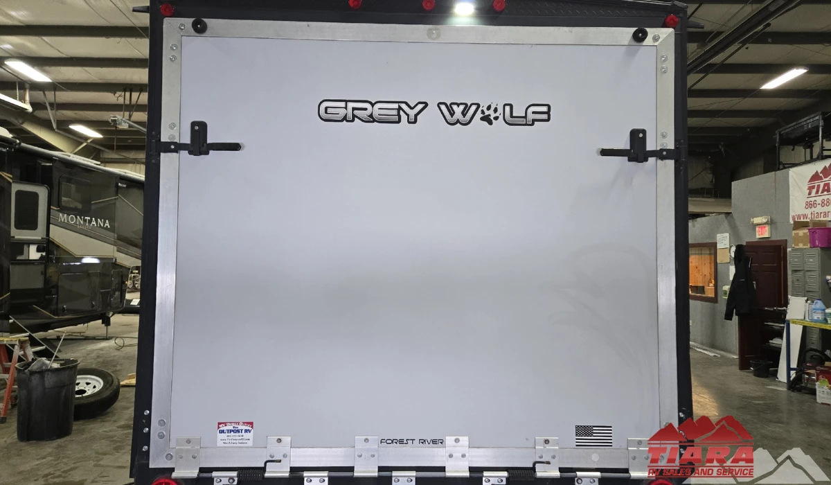 Toy hauler with rear ramp garage for sale in Elkhart