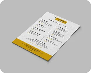 Single-page flyer