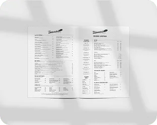 Menu sheets